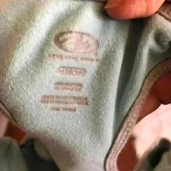 Y2K Athleticworks Workout Sports Bra Light Orange and Blue Women' s Large - Picture 5 of 5